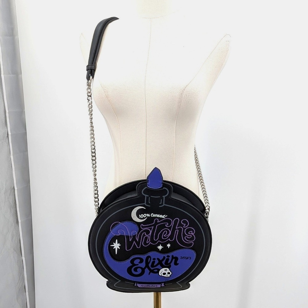 Killstar Witch Elixir Large Crossbody Bag Gothic Potion Bottle Purse - Picture 2 of 13